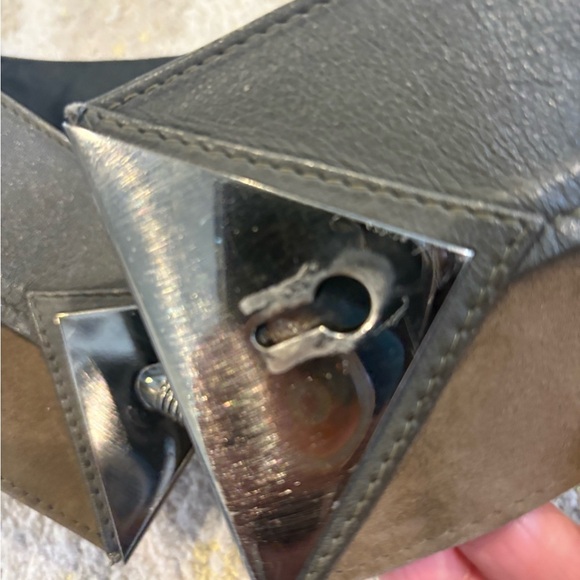 Astarte Made in Italy Wide Leather and Suede Belt main image 10